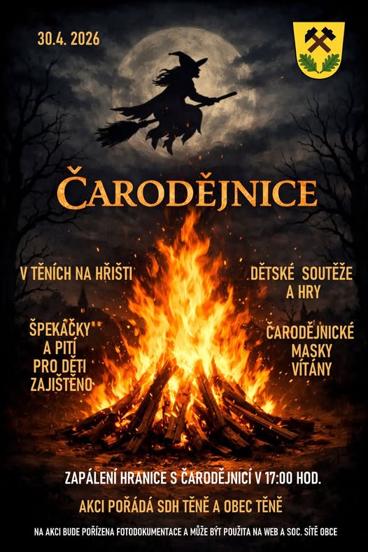 Pozvánka na Čarodějnice.